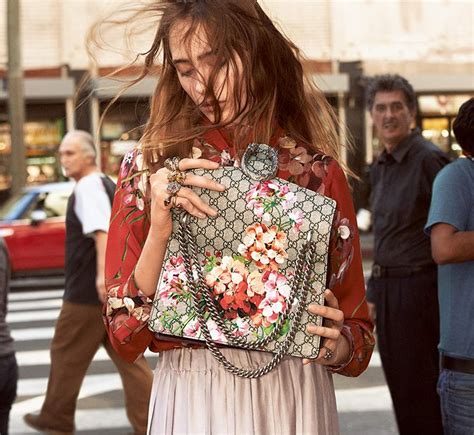 gucci handbag advertisements.